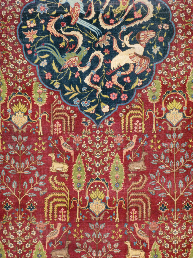 Antique Persian Tabriz Carpet, No.16120 - Gss