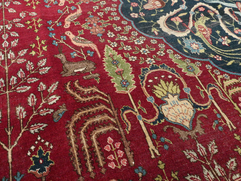 Antique Persian Tabriz Carpet, No.16120 - Gss
