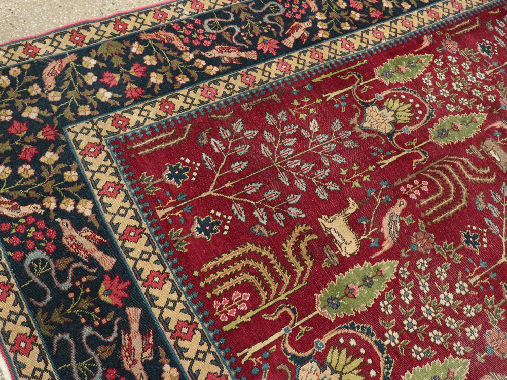 Antique Persian Tabriz Carpet, No.16120 - Gss