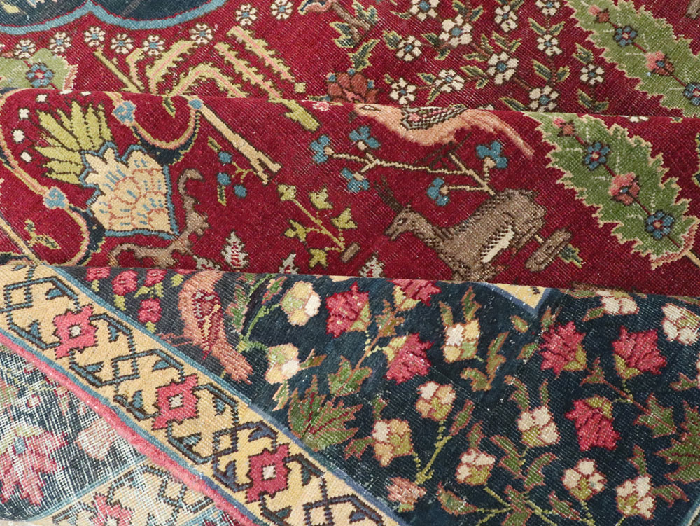 Antique Persian Tabriz Carpet, No.16120 - Gss