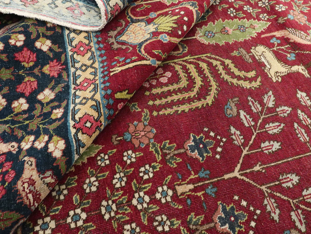 Antique Persian Tabriz Carpet, No.16120 - Gss