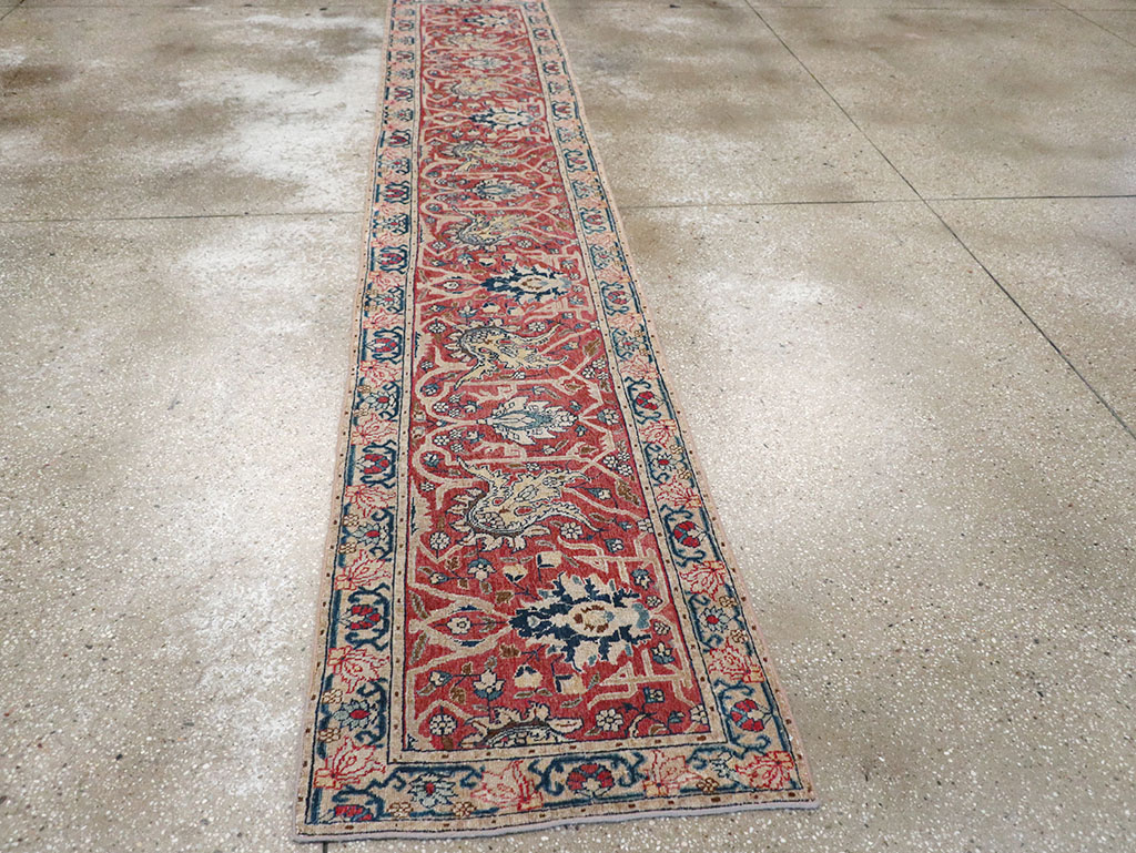 Antique Persian Tabriz Runner, No.16122 - Gss