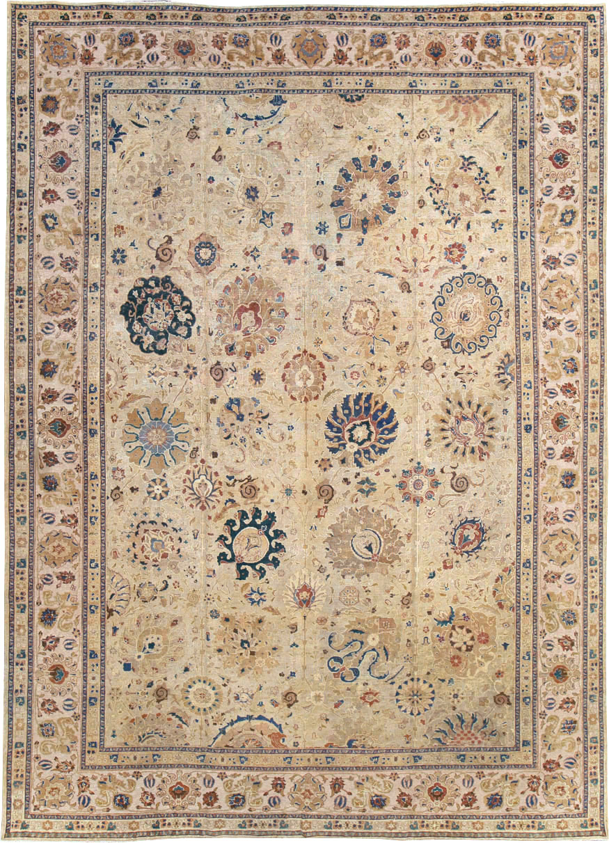 Antique Persian Tabriz Carpet, No.16127 - Gss