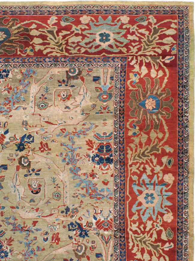 Antique Persian Sultanabad Carpet, No.16130 - Gss
