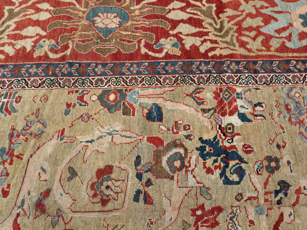 Antique Persian Sultanabad Carpet, No.16130 - Gss