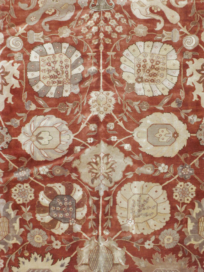 Vintage Persian Tabriz Carpet, No.16132 - Gss