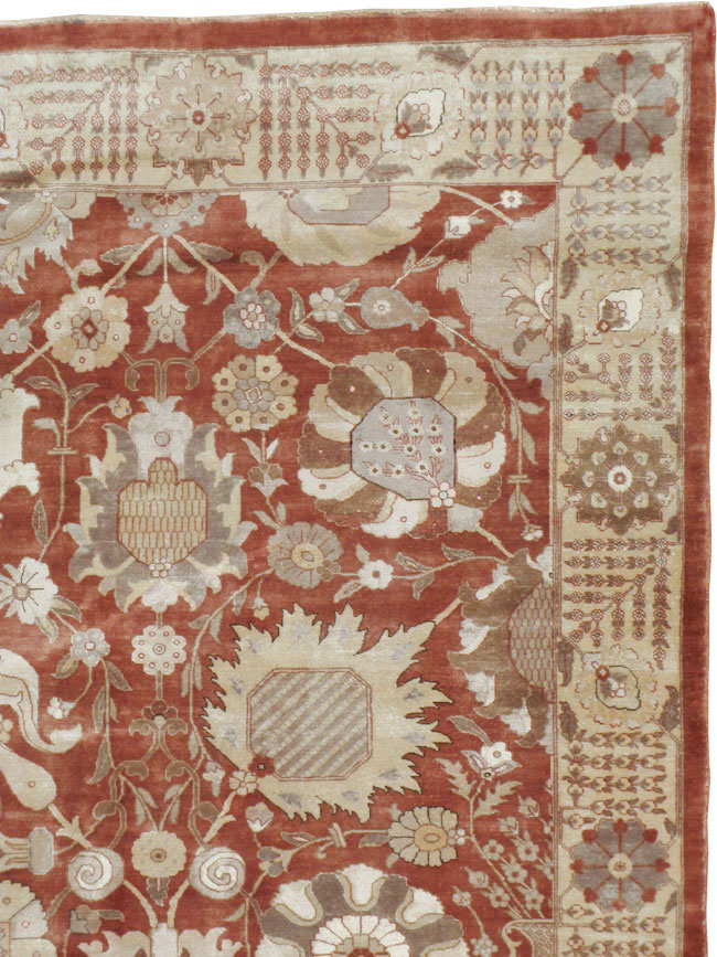 Vintage Persian Tabriz Carpet, No.16132 - Gss