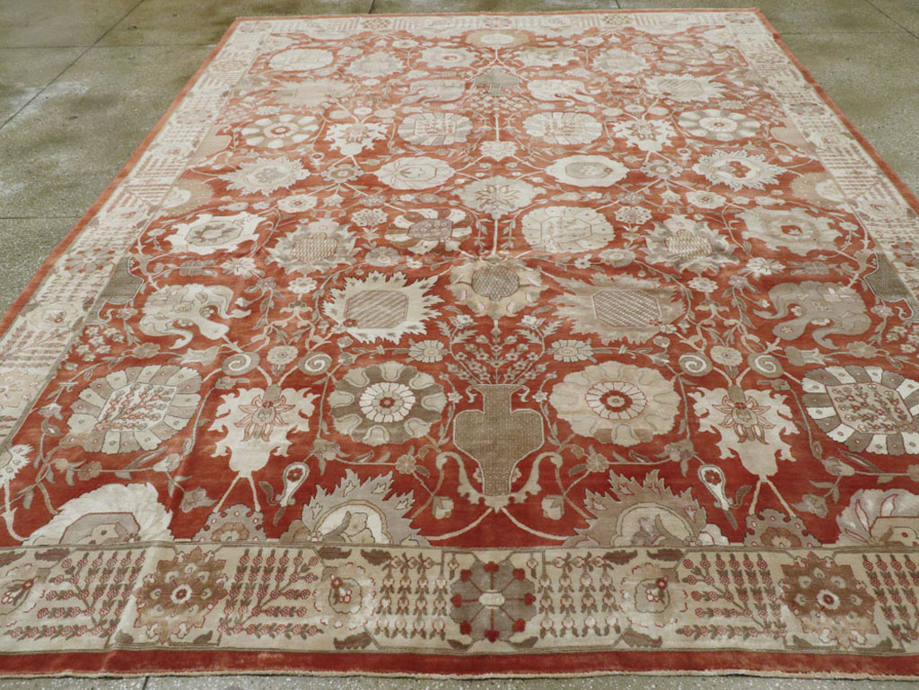 Vintage Persian Tabriz Carpet, No.16132 - Gss