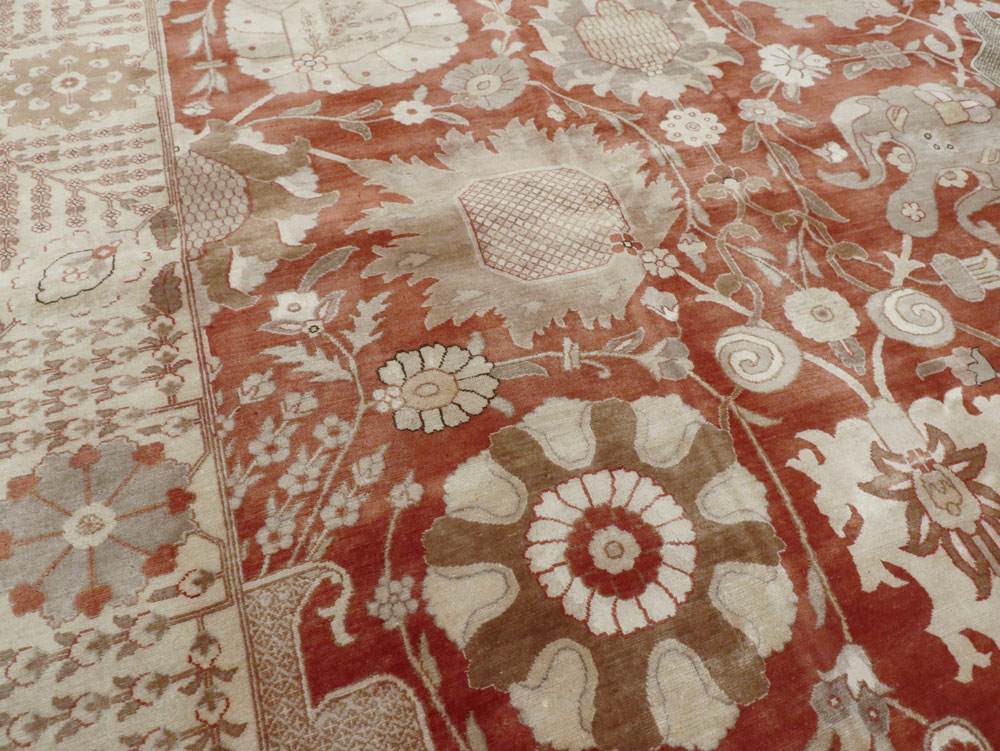 Vintage Persian Tabriz Carpet, No.16132 - Gss