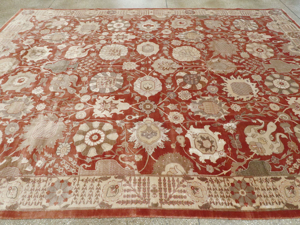 Vintage Persian Tabriz Carpet, No.16132 - Gss