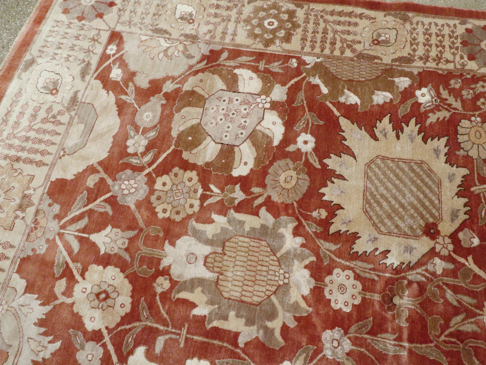 Vintage Persian Tabriz Carpet, No.16132 - Gss