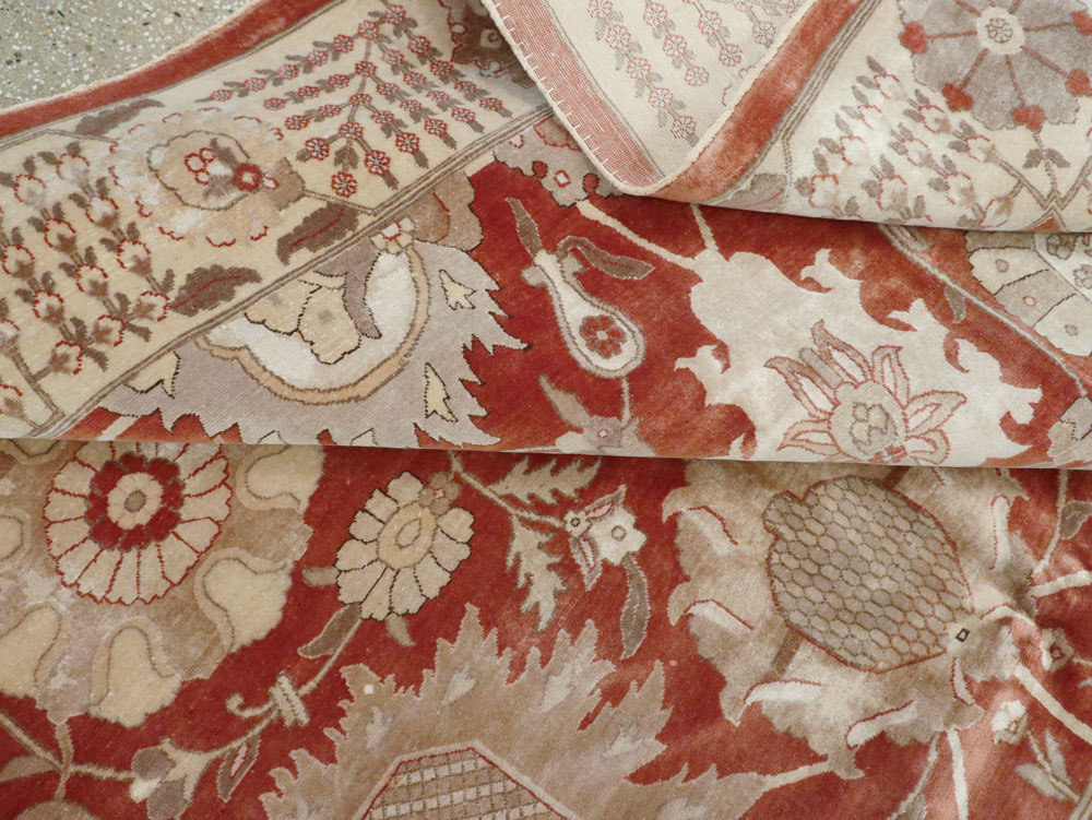 Vintage Persian Tabriz Carpet, No.16132 - Gss