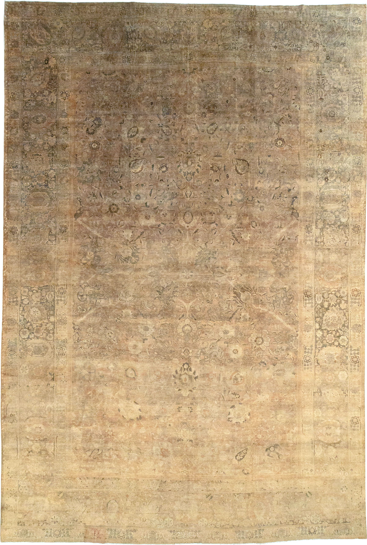 Antique Persian Tabriz Carpet, No.16134 - Gss