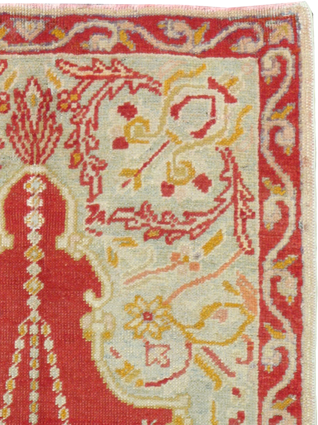 Antique Turkish Oushak Rug, No.16136 - Gss