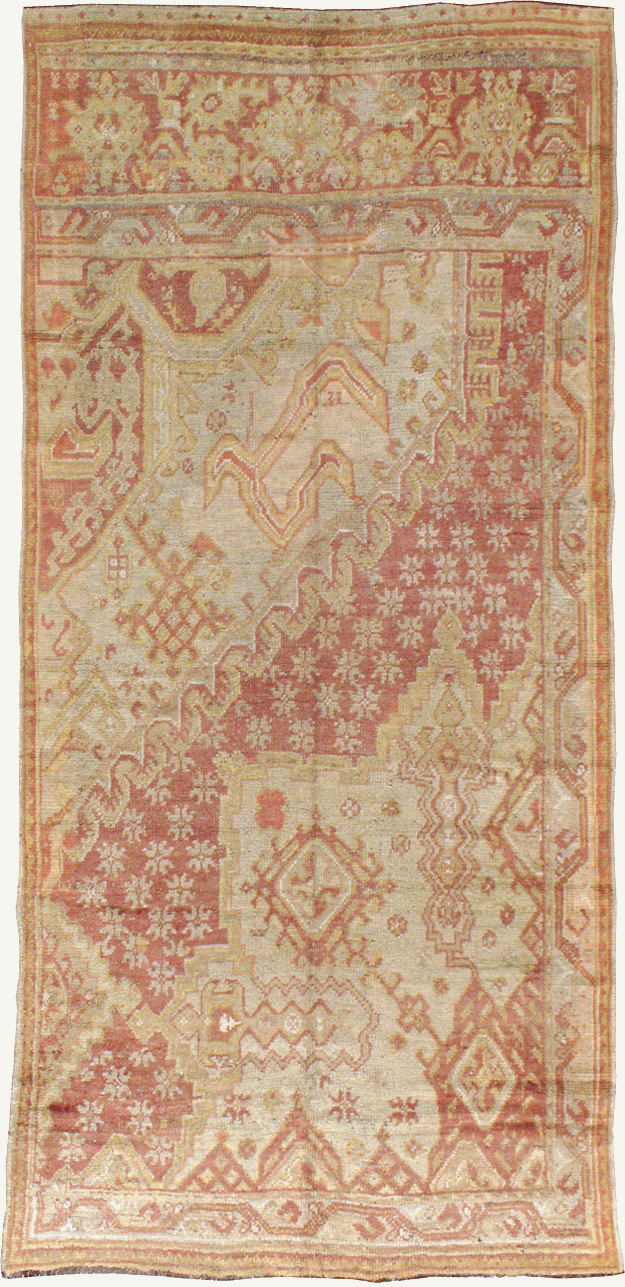 Antique Turkish Oushak  Carpet, No.16144 - Gss