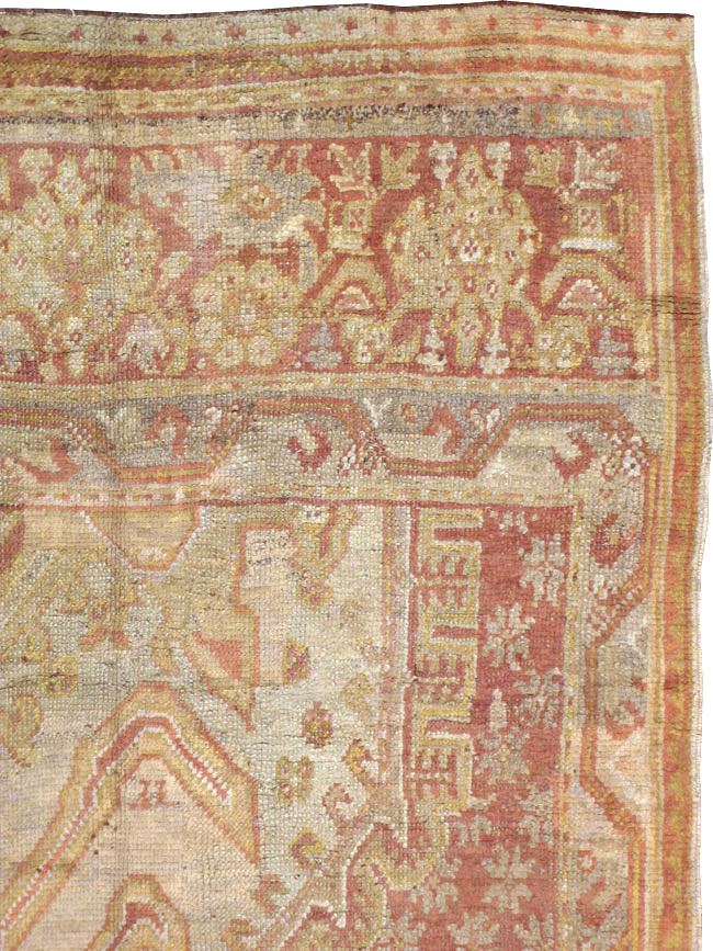 Antique Turkish Oushak  Carpet, No.16144 - Gss