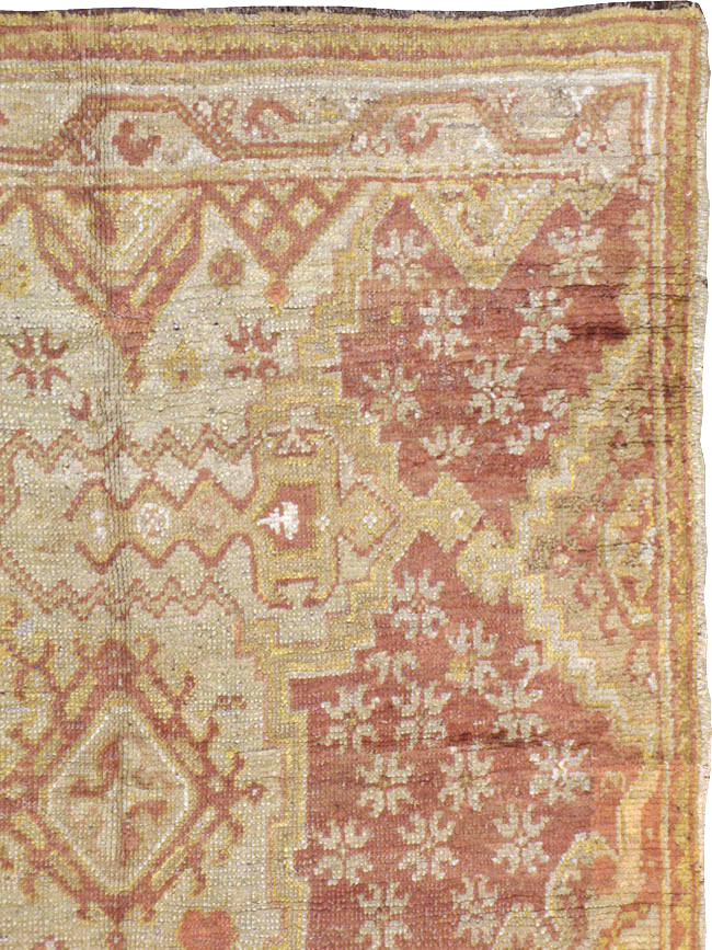 Antique Turkish Oushak  Carpet, No.16144 - Gss