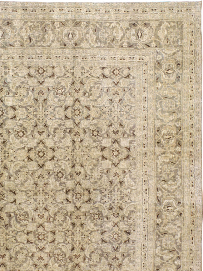 Antique Persian Tabriz Carpet, No.16194 - Gss