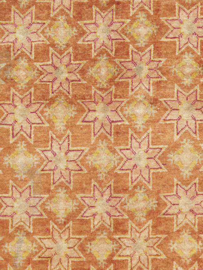 Vintage East Turkestan Samarkand Accent Rug, No.16219 - Gss