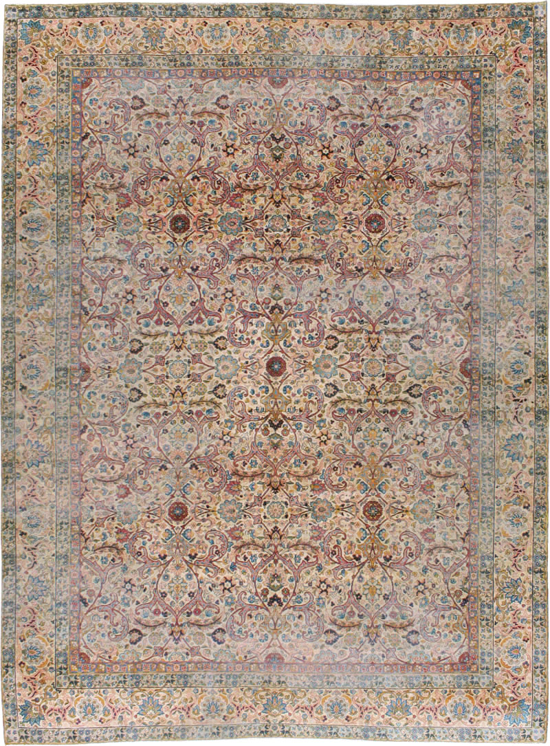 Antique Persian Lavar Kerman Rug, No.16260 - Gss