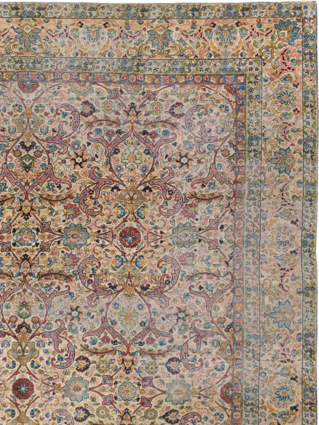 Antique Persian Lavar Kerman Rug, No.16260 - Gss