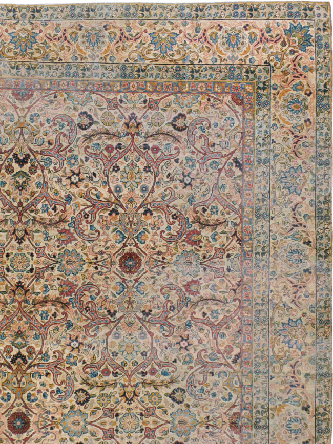 Antique Persian Lavar Kerman Rug, No.16260 - Gss