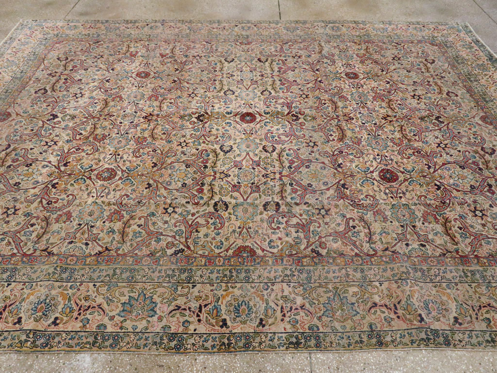 Antique Persian Lavar Kerman Rug, No.16260 - Gss