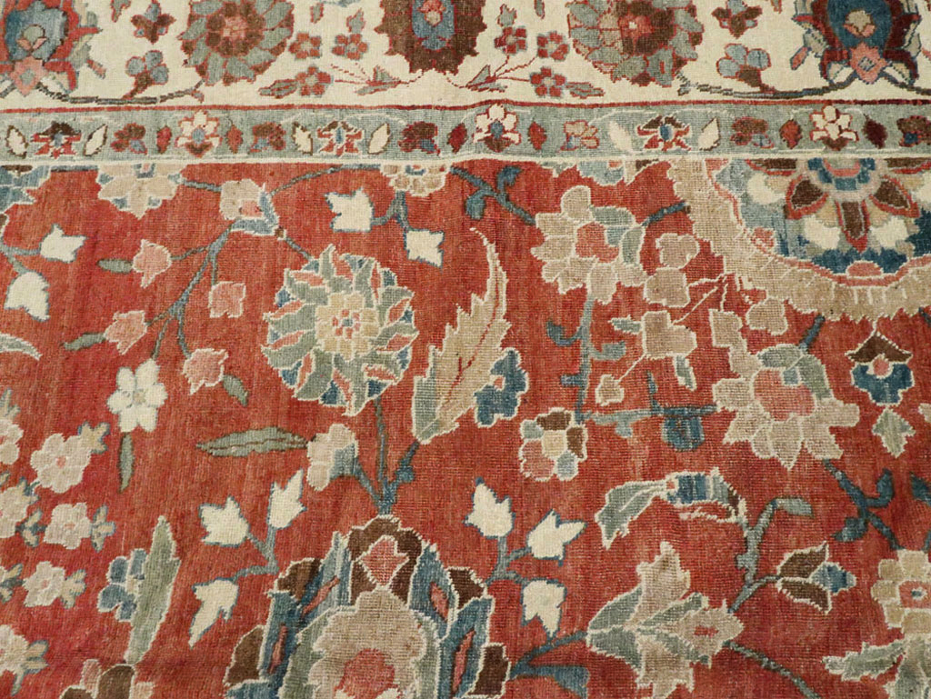Vintage Persian Tabriz Carpet, No.16263 - Gss