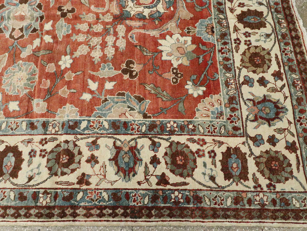 Vintage Persian Tabriz Carpet, No.16263 - Gss