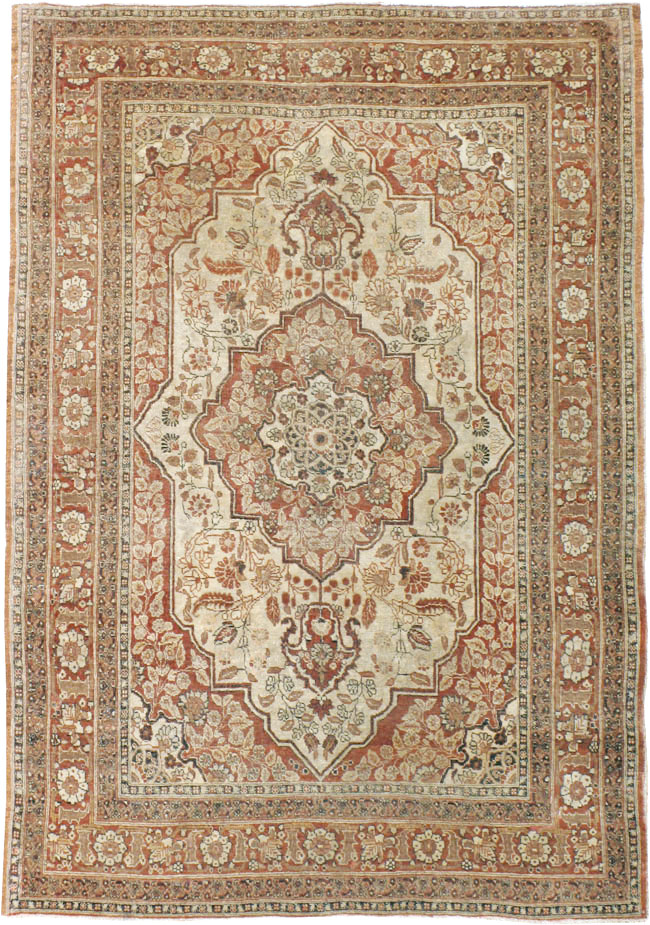 Antique Persian Tabriz Hagi Jalil Rug, No.16281 - Gss
