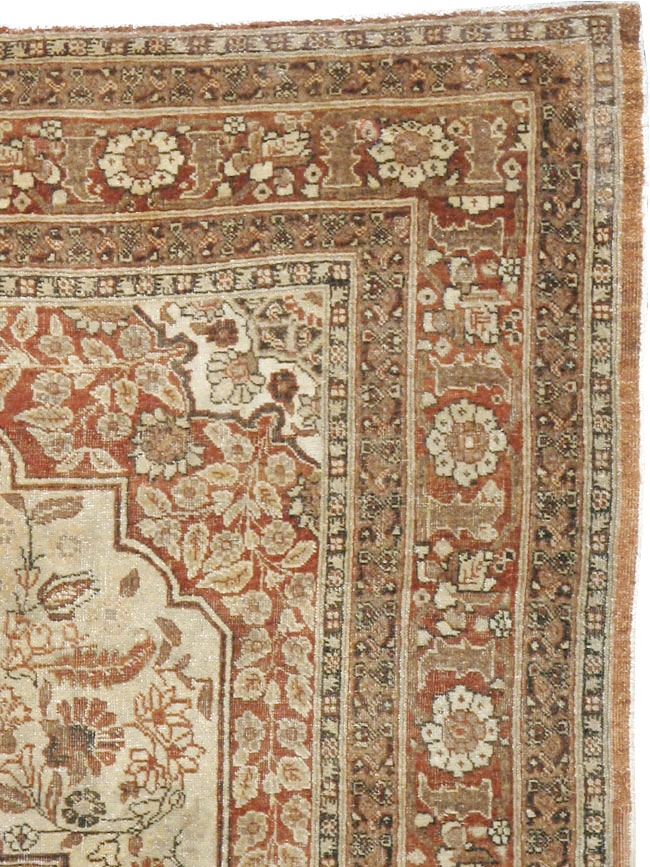 Antique Persian Tabriz Hagi Jalil Rug, No.16281 - Gss
