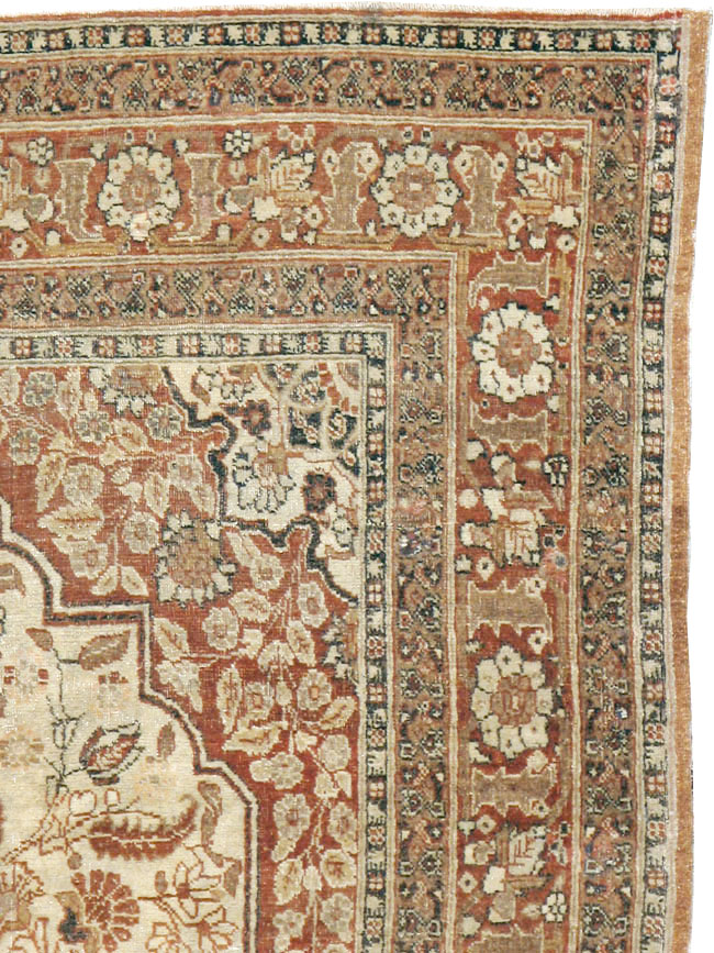 Antique Persian Tabriz Hagi Jalil Rug, No.16281 - Gss