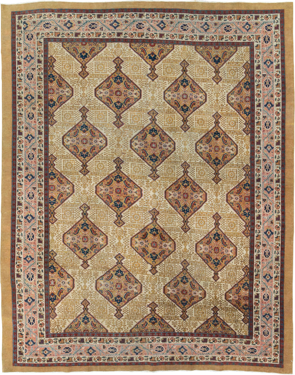 Antique Persian Tabriz Carpet, No.16282 - Gss