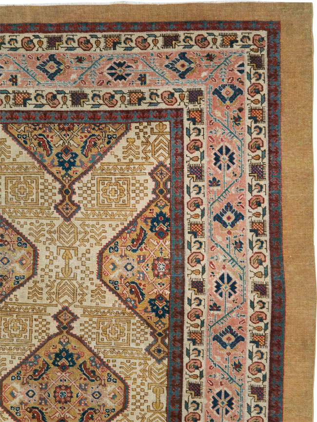 Antique Persian Tabriz Carpet, No.16282 - Gss
