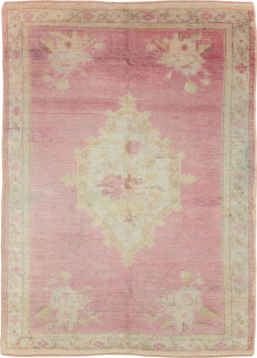 Antique Turkish Oushak Rug, No.16285 - Gss