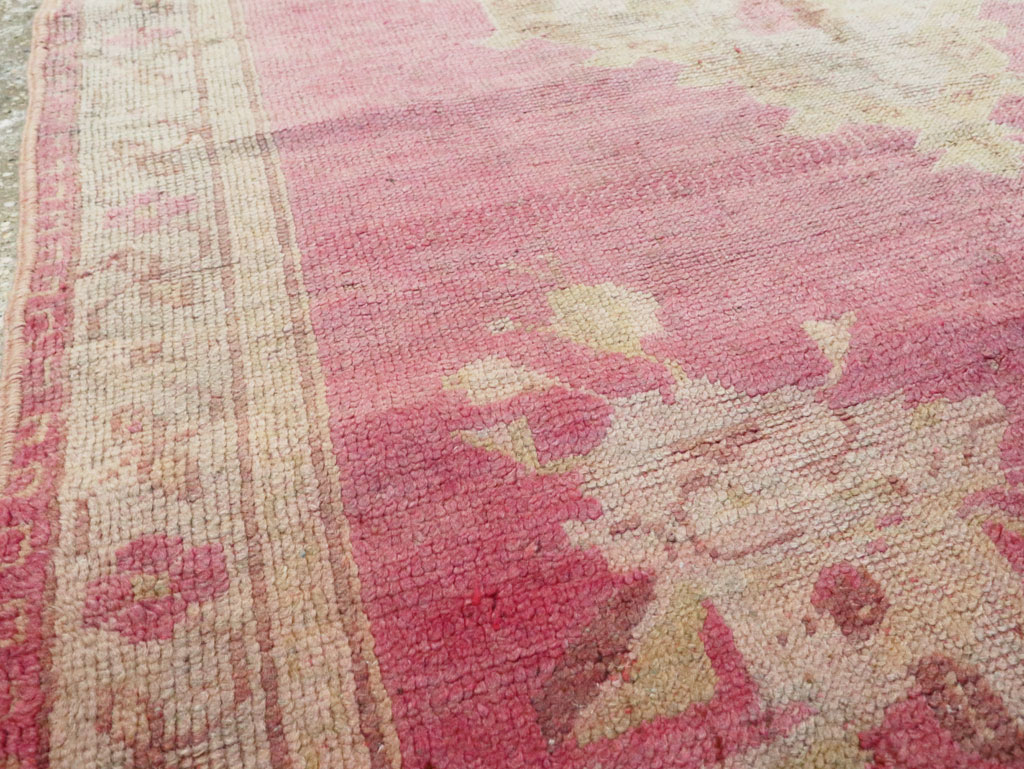 Antique Turkish Oushak Rug, No.16285 - Gss