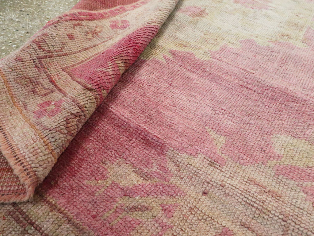 Antique Turkish Oushak Rug, No.16285 - Gss