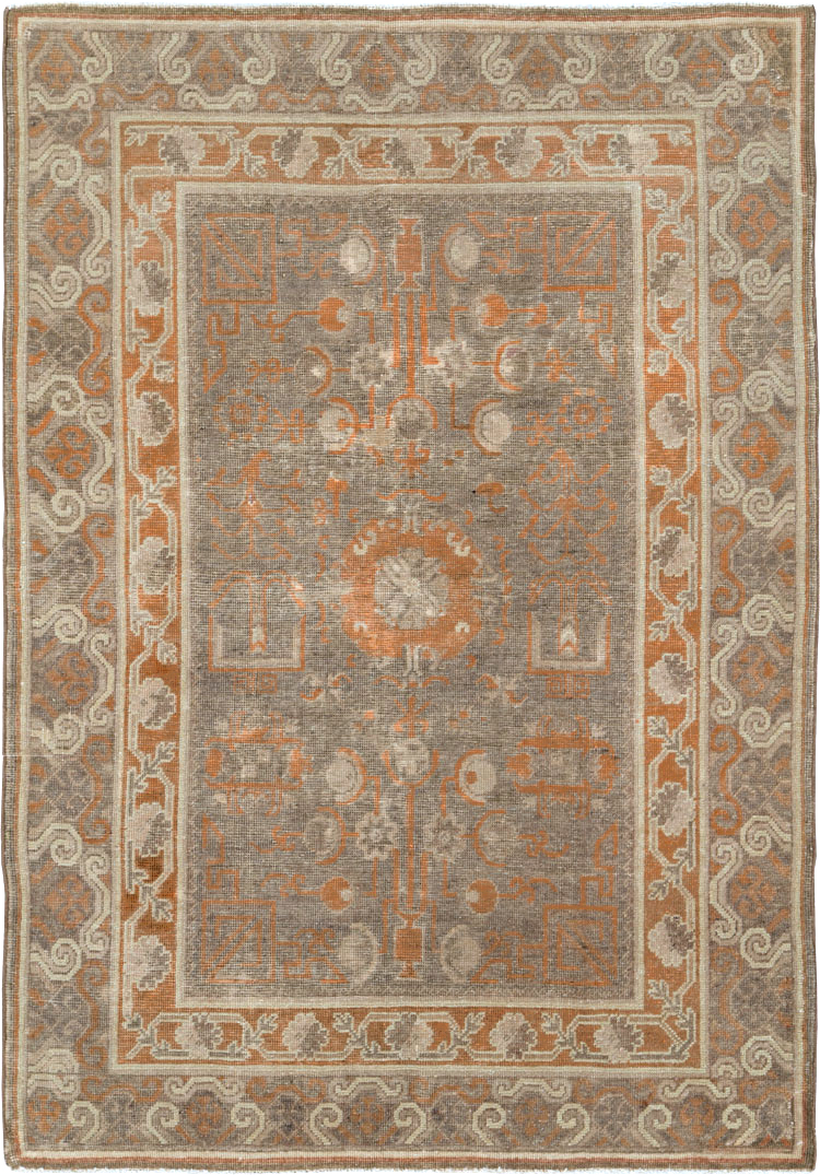 Vintage East Turkestan Khotan Rug, No.16293 - Gss