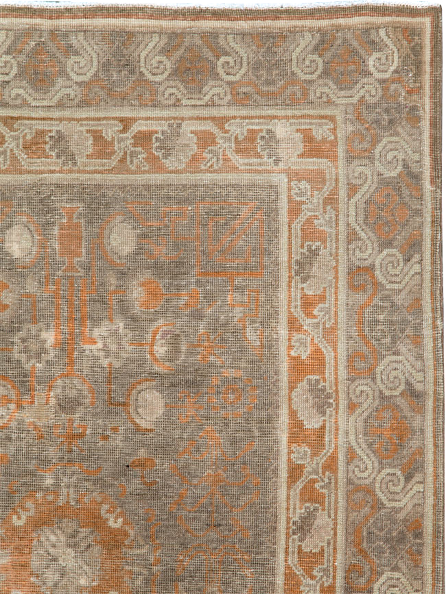 Vintage East Turkestan Khotan Rug, No.16293 - Gss