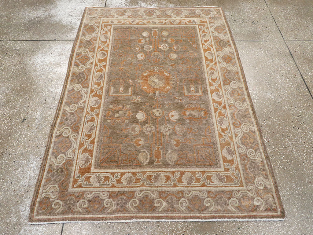 Vintage East Turkestan Khotan Rug, No.16293 - Gss