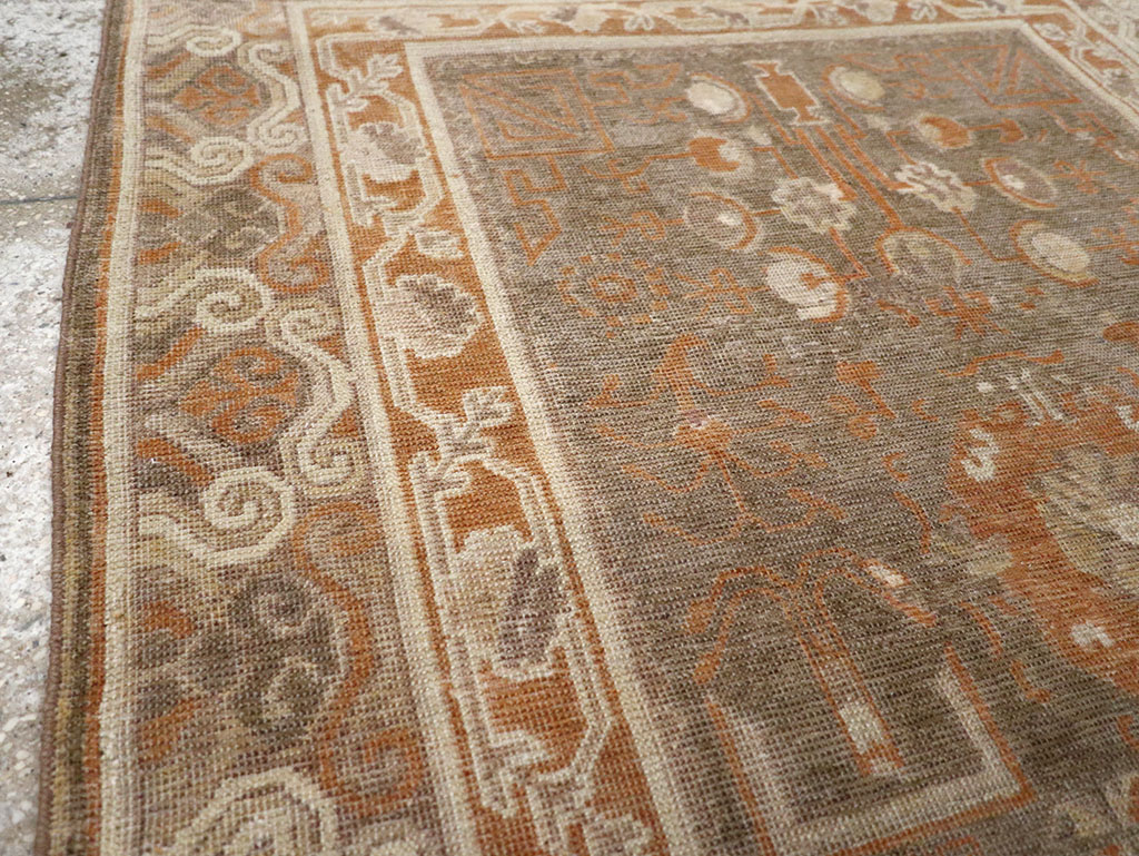 Vintage East Turkestan Khotan Rug, No.16293 - Gss