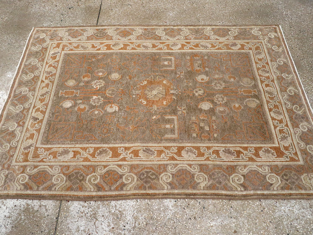 Vintage East Turkestan Khotan Rug, No.16293 - Gss