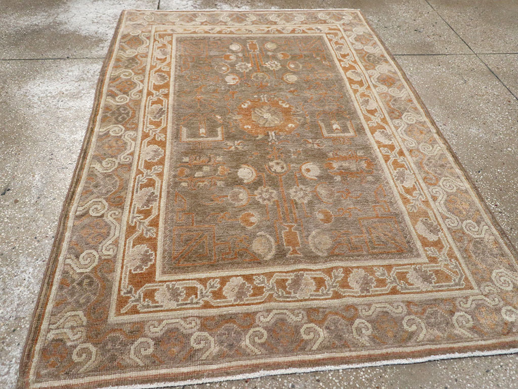 Vintage East Turkestan Khotan Rug, No.16293 - Gss