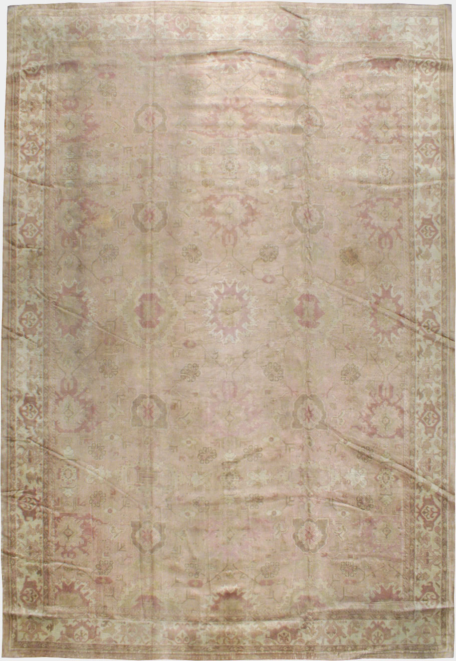 Antique Turkish Oushak Carpet, No.16300 - Gss