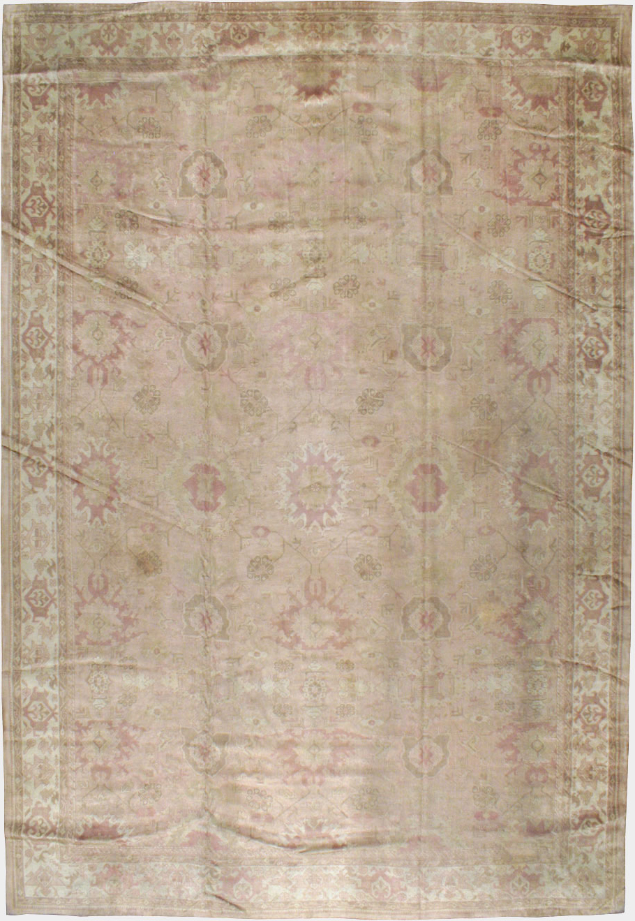 Antique Turkish Oushak Carpet, No.16300 - Gss