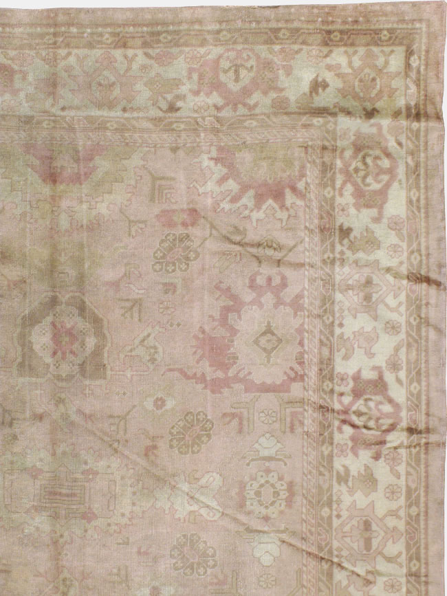 Antique Turkish Oushak Carpet, No.16300 - Gss