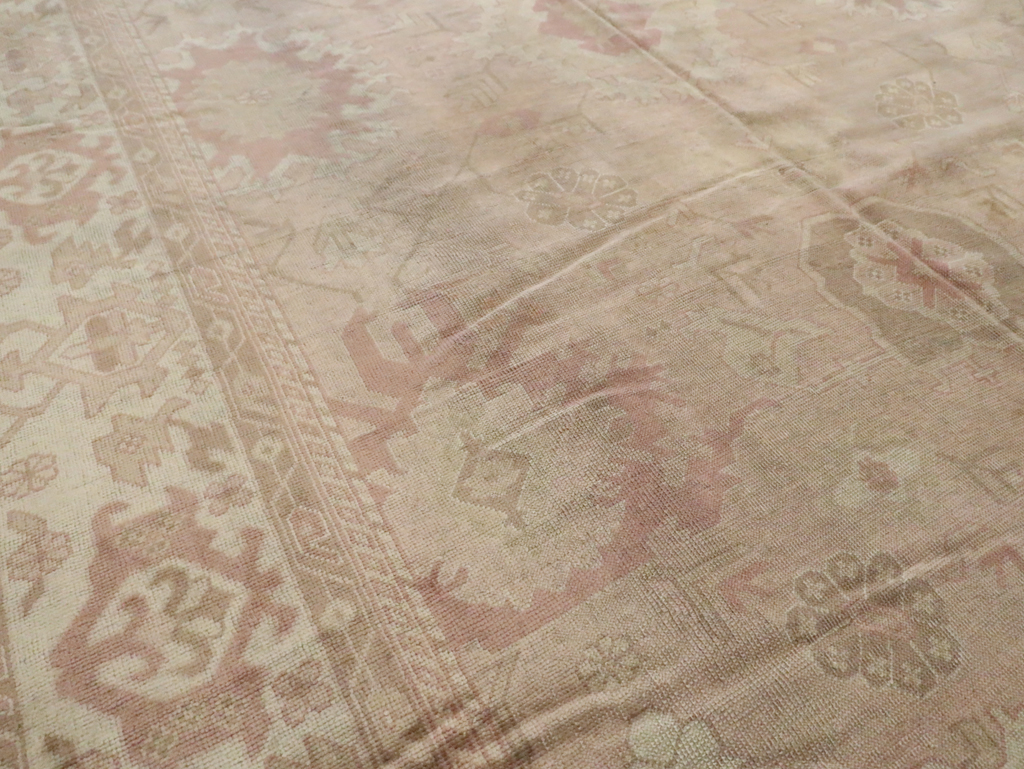 Antique Turkish Oushak Carpet, No.16300 - Gss