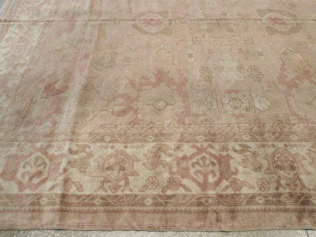 Antique Turkish Oushak Carpet, No.16300 - Gss
