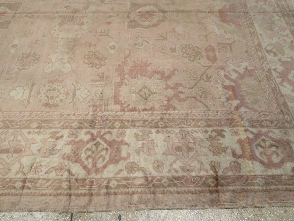 Antique Turkish Oushak Carpet, No.16300 - Gss