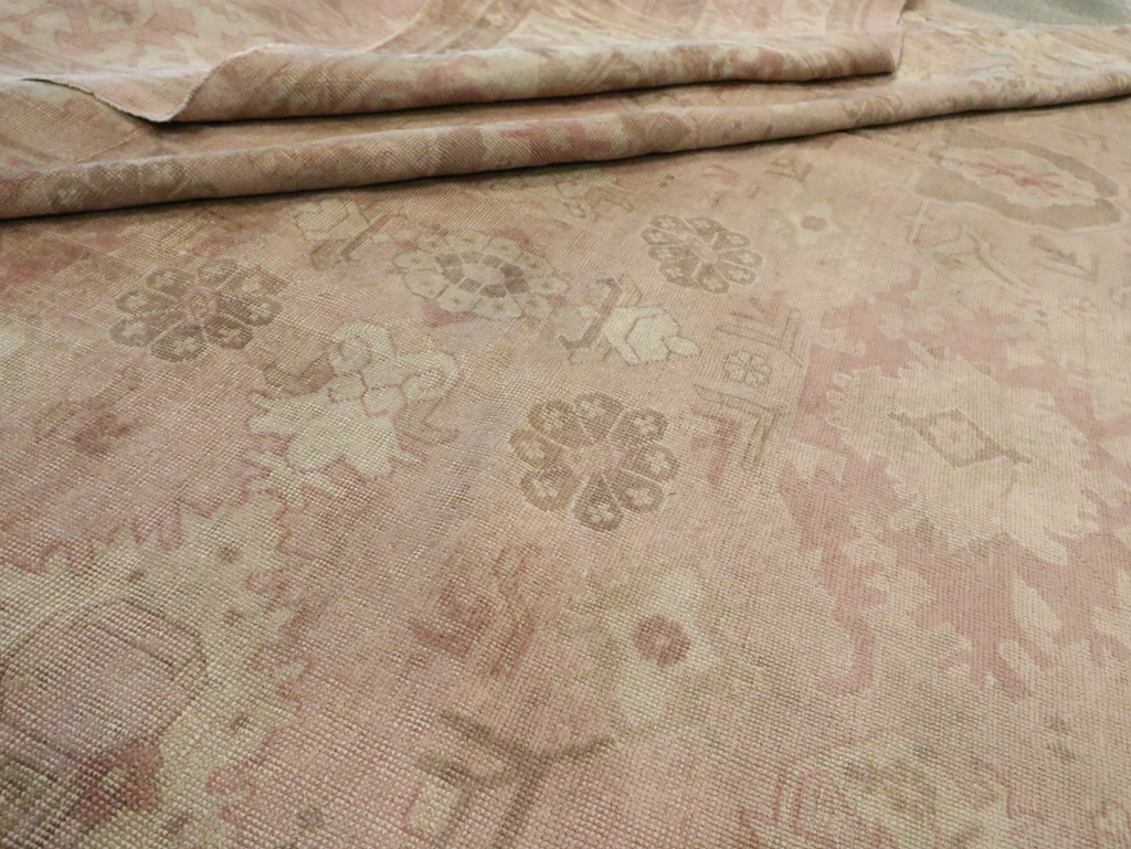 Antique Turkish Oushak Carpet, No.16300 - Gss